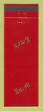 Matchbook Cover - Lucy's Restaurant Long Beach CA