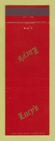 Matchbook Cover - Lucy's Restaurant Long Beach CA