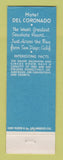 Matchbook Cover - Hotel Del Coronado CA