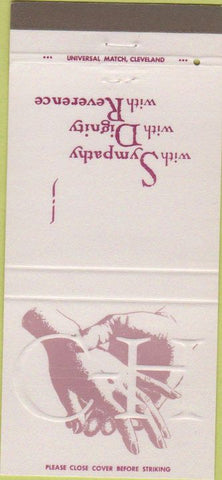 Matchbook Cover - Campfield Hickman Funeral Home Barberton OH 30 Strike