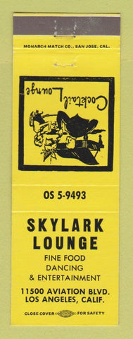 Matchbook Cover - Skylark Lounge Los Angeles CA