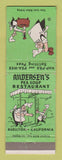 Matchbook Cover - Andersen's Pea Soup Restaurant Buellton CA WEAR