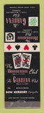 Matchbook Cover - Horseshoe Club Cards Poker Gardena CA