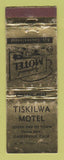 Matchbook Cover - Tiskilwa Motel Garberville CA WORN