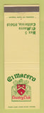 Matchbook Cover - El Macero Country Club CA