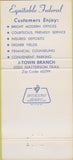 Matchbook Cover - Equitable Federal Savings Loan Louisville KY 30 Strike