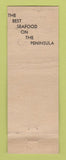 Matchbook Cover - Cook's Seafood Restaurant Menlo Park CA