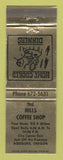 Matchbook Cover - Hills Coffee Shop Roseburg OR