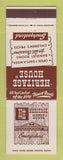 Matchbook Cover - Heritage House Smorgasbord Springfield IL Route 66 St Louis