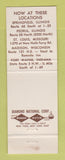 Matchbook Cover - Heritage House Smorgasbord Springfield IL Route 66 St Louis