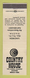 Matchbook Cover - Country House Menlo Park CA