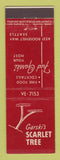 Matchbook Cover - Garski's Scarlet Tree Seattle WA feature