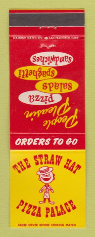 Matchbook Cover - Straw Hat Pizza Palace Restaurant