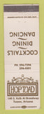 Matchbook Cover - Hop Toad Restaurant Tucson AZ