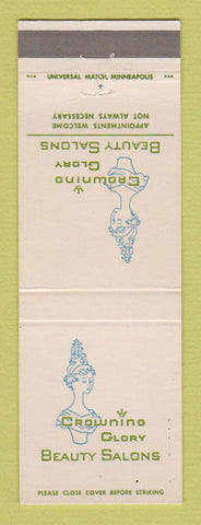 Matchbook Cover - Crowning Glory Beauty Salon girlie