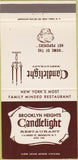 Matchbook Cover - Candlelight Restaurant Brooklyn Heights NY 30 Strike