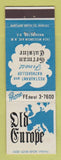 Matchbook Cover - Old Europe Restaurant Washington DC