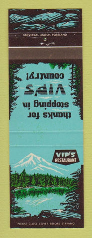 Matchbook Cover - VIP's Restaurnt