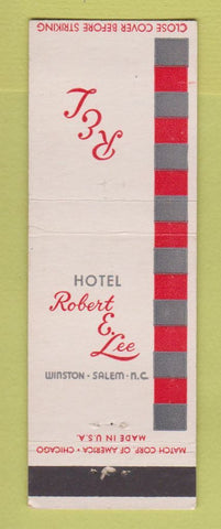 Matchbook Cover - Hotel Robert E Lee Winston Salem NC