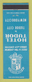 Matchbook Cover - Hotel Tudor New York City