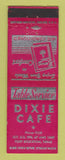 Matchbook Cover - Dixie Cafe Fort Stockton TX