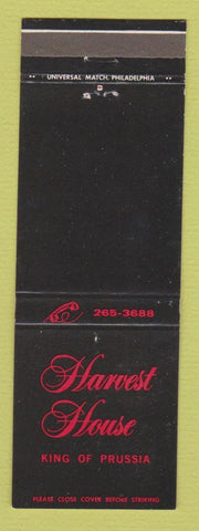 Matchbook Cover - Harvest House King of Prussia PA
