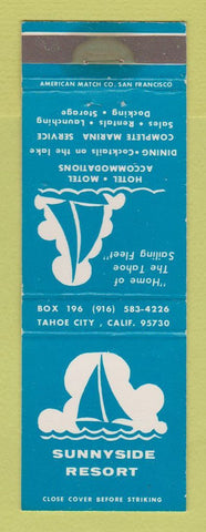 Matchbook Cover - Sunnyside Resort Tahoe City CA WEAR