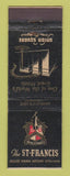 Matchbook Cover - St Francis Hotel San Francisco CA