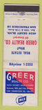 Matchbook Cover - Greer Real Estate San Francisco CA WEAR