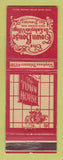 Matchbook Cover - The Town House Restaurant San Francisco CA WEAR
