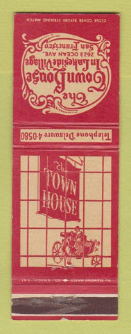 Matchbook Cover - The Town House Restaurant San Francisco CA WEAR