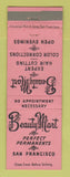 Matchbook Cover - Beauty Mart Salon San Francisco CA