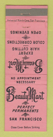 Matchbook Cover - Beauty Mart Salon San Francisco CA