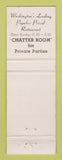Matchbook Cover - Rick's Blintzes Washington DC BLACK WEAR