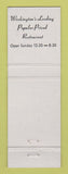 Matchbook Cover - Rick's Blintzes Washington DC GOLD WEAR
