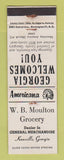 Matchbook Cover - Perkins Americana Knoxville GA Moulton Grocery WORN