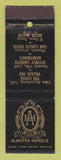 Matchbook Cover - Alberts Hotels Lake Arrowhead Beverly Hills CA El Paso TX