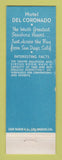 Matchbook Cover - Hotel Del Coronado CA