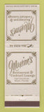 Matchbook Cover - Maxim's Restaurant Miami FL