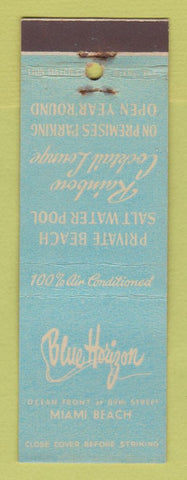 Matchbook Cover - Blue Horizon Hotel Miami Beach FL