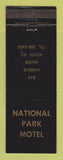 Matchbook Cover - National Park Motel Bar Harbor ME