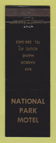 Matchbook Cover - National Park Motel Bar Harbor ME