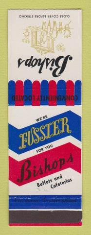 Matchbook Cover - Bishops Cafeterias CHAIN IA IL NE WI