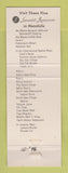 Matchbook Cover - The Ranch House Aina Haina Hawaii