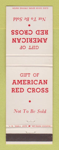 Matchbook Cover - American Red Cross Not To Be Sold
