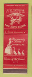 Matchbook Cover - Water Gate Inn Washington DC Normandy Farm Potomac MD
