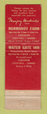 Matchbook Cover - Water Gate Inn Washington DC Normandy Farm Potomac MD