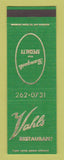Matchbook Cover - Vahl's Restaurant Alviso CA
