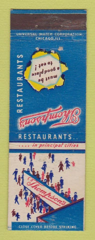 Matchbook Cover - Thompson's Restaurants