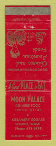 Matchbook Cover - Moon Palace Chinese Restuarant Sequim WA WEAR